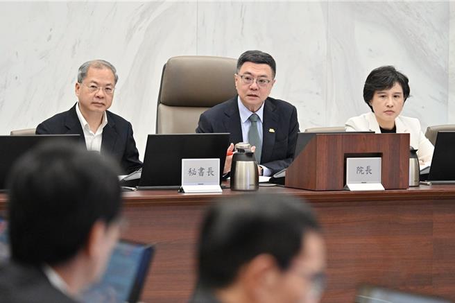 行政院長卓榮泰今（11）日主持「行政院113年第5次治安會報」。（行政院提供／楊亞璇台北傳真）