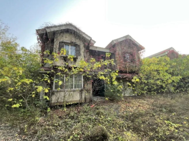 北京楓橋別墅荒廢後成為網紅獵奇探險標的，此一專案最近將以7折進行法拍，外界視之為大陸房地產是否觸底的觀察指標。（圖／第一財經）