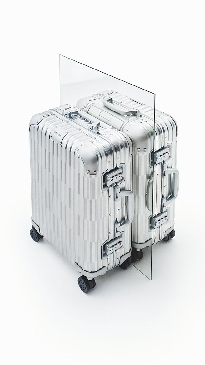 全新限量的The Rimowa Original Cabin Optical，獨特溝槽設計美翻天，售價6萬9200元。（Rimowa提供）