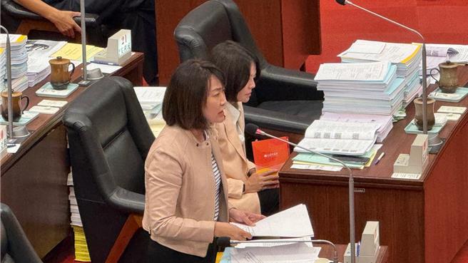 國民黨高市議員陳麗娜不滿因質疑大同醫院經營權而遭衛生局公開發新聞稿嗆是抹黑，她提出暫時抽出衛生局預算不審查，但慢了一步。（柯宗緯攝）