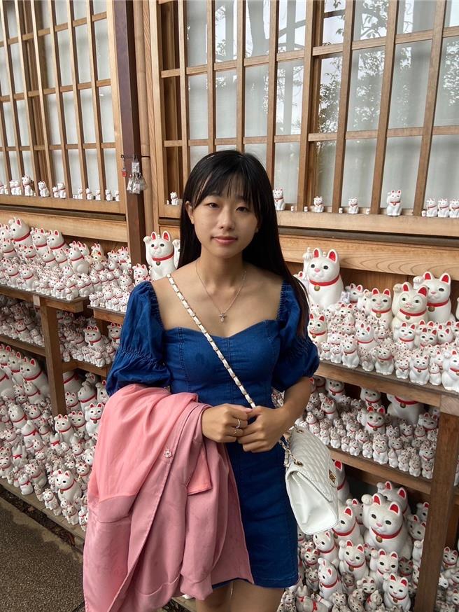 24岁的陈星汝是1名美食网红「吃货咪路」，分享全台美食，IG拥有近8千名粉丝，今年10月刚入训，原本是台电包商担任职业安全卫生管理员，因有同事分享台电福利薪资优才决定报考。（台电提供）