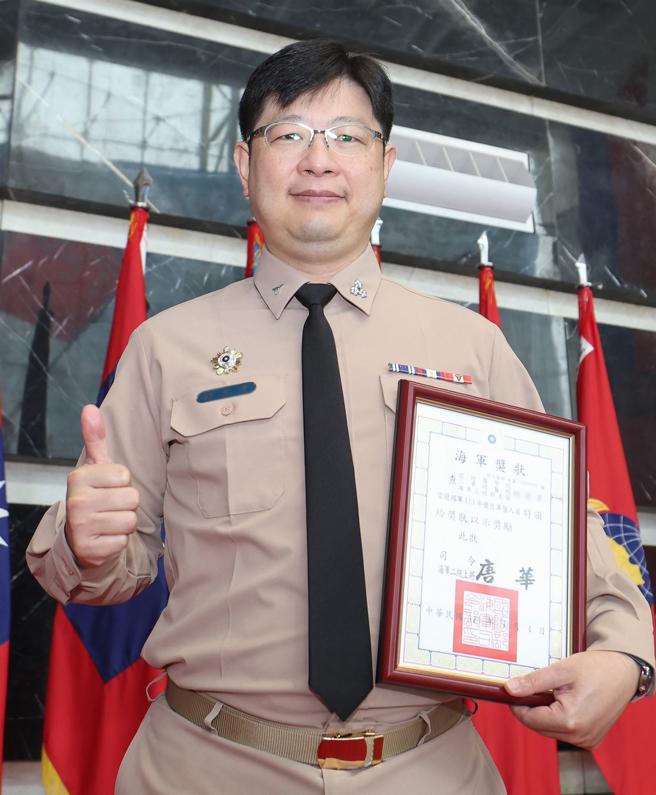 柯上校。（记者黄迪明摄）