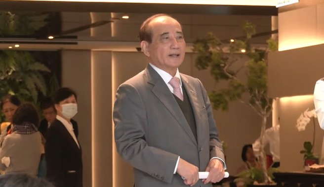 前立法院长王金平。（取自直播）