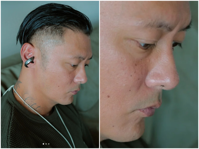 余文乐被网友发现鼻毛没剪乾净。（余文乐小红书）