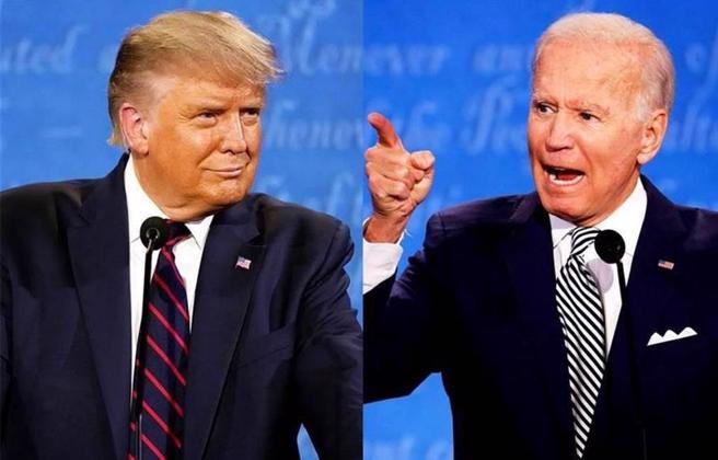 拜登（右）和川普是美国现任和下届总统，但两人政策主张大不同（合成照／美联社、路透）