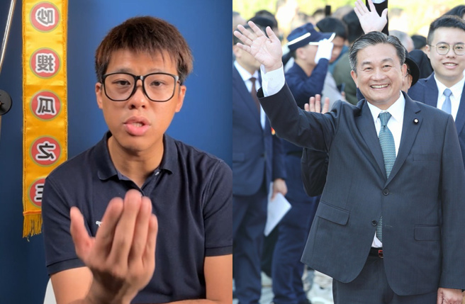 狗仔葛斯齐（左）开直播呛王定宇（右）。（图／翻摄自葛斯齐 脸书、中时资料照）