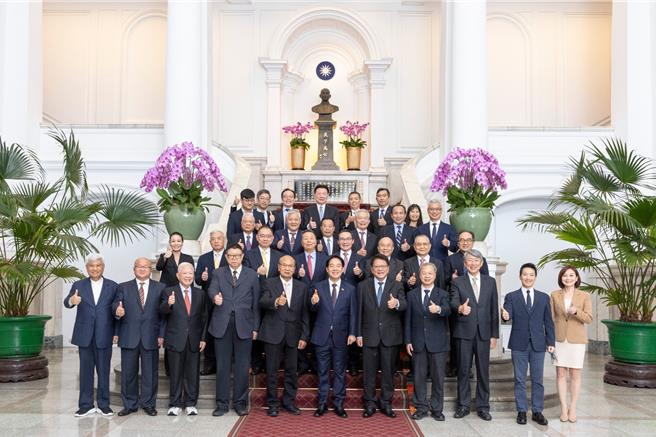 赖清德总统今天接见全国工业总会。总统府提供