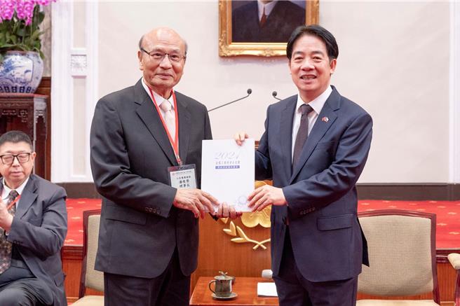 赖清德总统今天接见全国工业总会。总统府提供