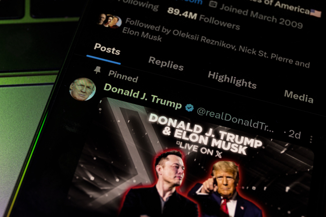 广告商准备重返马斯克旗下的X平台，意图拉近与川普政府的关系。（示意图：shutterstock/达志）