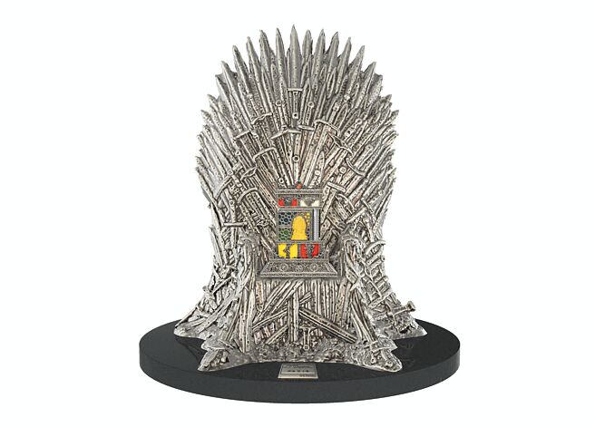 都彭以《权力游戏》为灵感订制打火机套组，110万元。（S.T.Dupont提供）