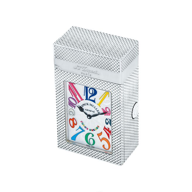 都彭与Franck Muller携手推出兼具怀表功能的打火机，250万元。（S.T.Dupont提供）