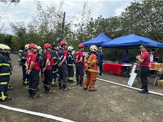 山腳消防分隊與居民共同演習 提升火災應變能力