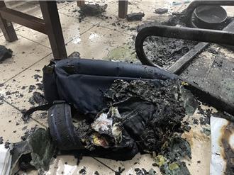 書包內行動電源自燃竄濃煙　屏東高中緊急疏散