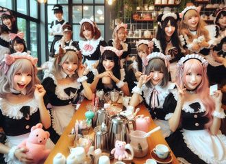 短裙女仆餐厅老板金钱诱惑 邀3少女员工「在一起」