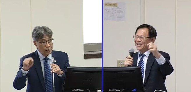 张启楷质询画面。（取自国会频道）