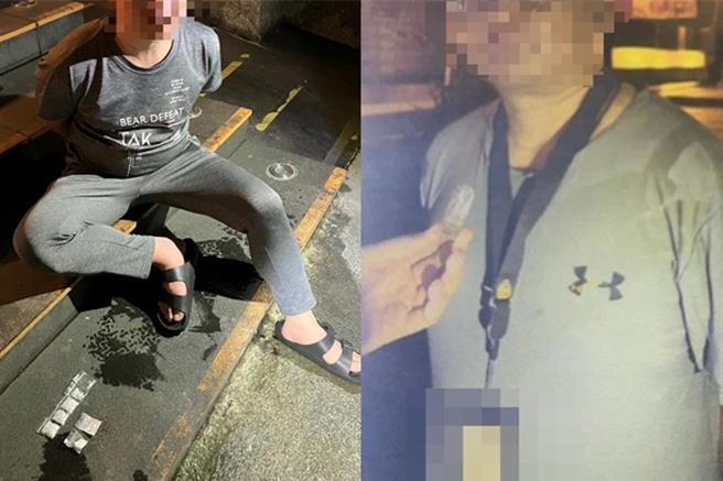 警方逮郑姓男子及锺姓男子。（翻摄照片／洪靖宜高雄传真）