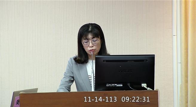 台北大学公共行政暨政策学系教授刘嘉薇(取自立法院直播画面)