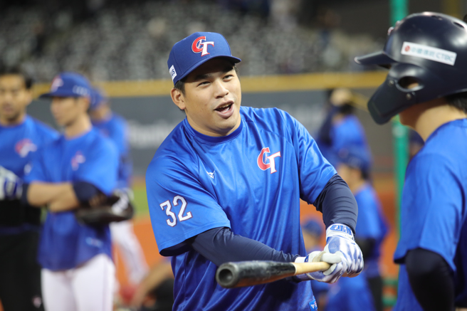 12强中华队曾颂恩。（黄世麒摄）