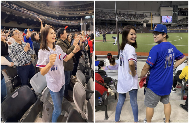台北101董座賈永婕2度遭恐嚇，她14日在社群曬出棒球照，嗨喊12強要幫中華隊加油。（圖／攝自FB@賈永婕的跑跳人生）
