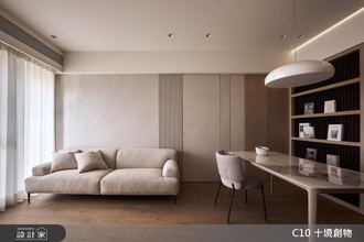 〔開箱影片〕24坪奶茶色的自然現代宅！微調隔間，就能創造美型書牆＋廚房電器櫃