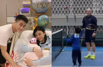 赌王5岁金孙是天才运动员！ 何猷君在场边欢声吶喊