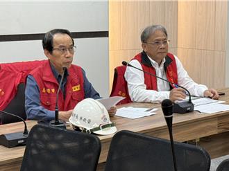 「天兔」緩步 林欽榮視察水情中心及滯洪池防汛整備