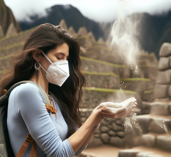 一名女遊客在馬丘比丘撒骨灰，離譜行徑曝光後引爆輿論撻伐。（示意圖／AI生成圖）
