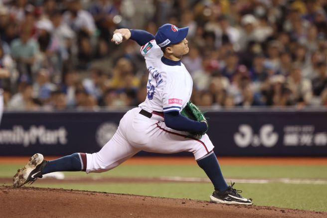 中華隊先發左投陳柏清。（杜宜諳攝）