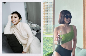 焦凡凡忍過夏天辣曬比基尼 「側腰挖空」0贅肉身材全洩出