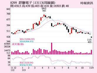 群聯 股價跌深反彈