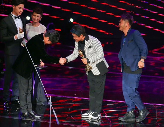 罗PD在2017年曾来台参加金钟奖，并颁奖给吴宗宪。（图／中时资料照）