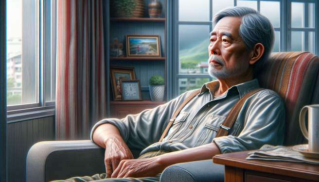 3度中风男刚出狱快活不下去，要2个孩子月给2万扶养费，惨被法官驳回。（示意图、与本案无关／AI生成）