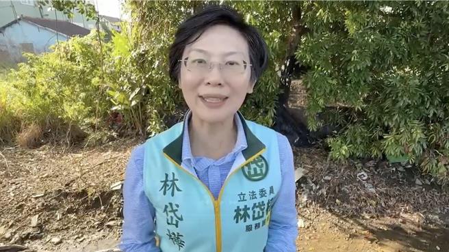 立委林岱樺暗酸網路民調不科學。（林岱樺辦公室提供）