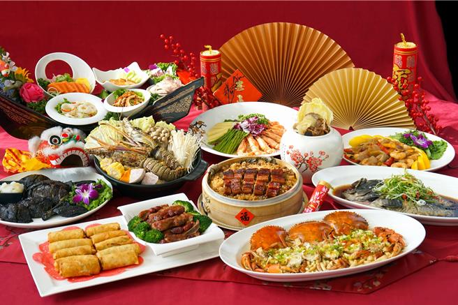 绿舞饭店「金蛇献瑞喜迎春」中式春节围炉即日起开放预订，图为形象参考图。（绿舞饭店提供）