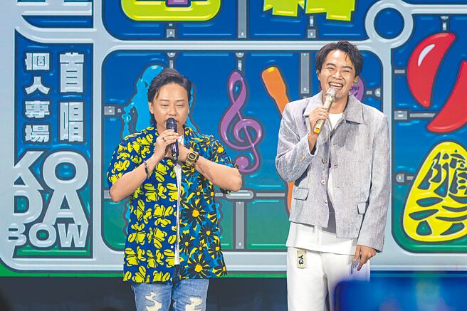 柯大堡（右）感谢赖铭伟一路相挺支持。（三川娱乐提供）