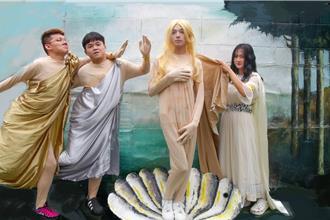 南崁高中24周年校慶 美術班以西洋名畫為題創意進場