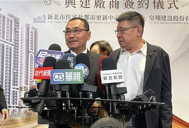 针对财划法修正，侯友宜表示，后续会再透过朝野协商，希望能尽速通过。（吕健豪摄）