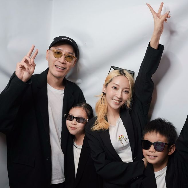 翁馨仪常分享一家四口的趣事。(翁馨仪IG)
