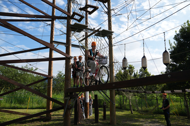 具有特色的戶外探索教育課程。(照片/暨南大學提供)