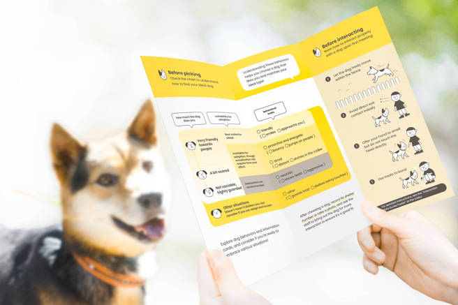 「连结人与动物的认养服务设计」将服务设计的思维和方法导入公立动物收容所，针对认养服务的核心问题提出15项设计方案，涵盖空间指引、人宠适配、服务一致性和饲主责任教育。(照片/臺科大提供)