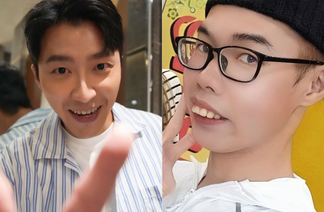 江宏杰(左)晒出人气公仔拉布布合照，让网友联想到网红邓佳华(右)。（图／江宏杰 IG、邓佳华 脸书）