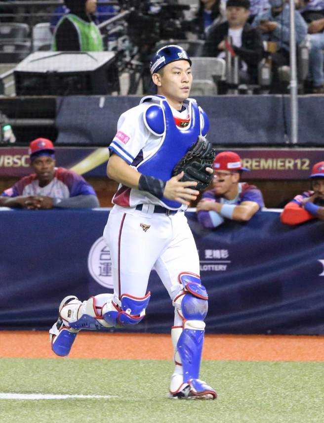中華隊捕手戴培峰。（趙雙傑攝）
