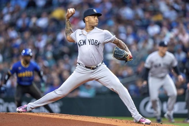 洋基先發投手希爾獲選美聯新人王。（美聯社資料照）