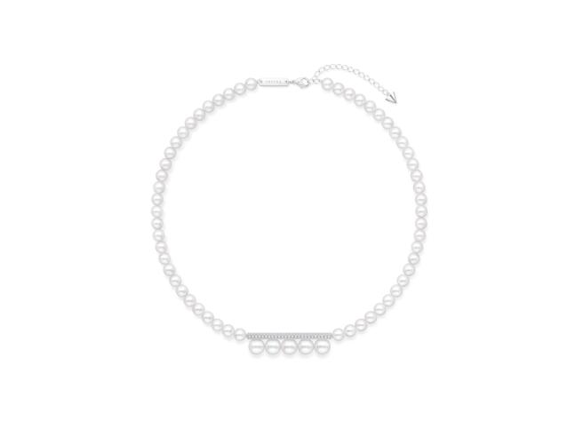 TASAKI balance signature系列白金镶钻和阿古屋珍珠项炼，48万8000元（TASAKI提供）