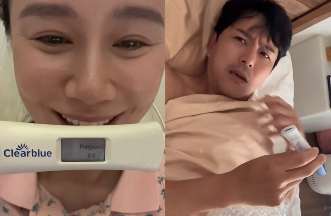 黃翠如和老公蕭正楠分享懷孕好消息。（圖／翻攝自wongtsuiyu IG）