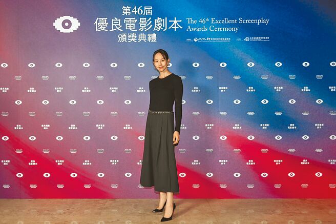 張鈞甯18日出席金馬優良電影劇本頒獎典禮。（金馬提供）