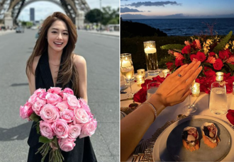 林千又2月才被施暴分手 突曬無名指超閃鑽戒「要結婚了？」