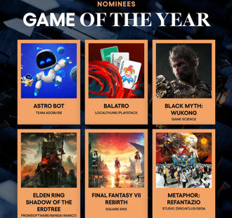 黑悟空爭「年度最佳」 TGA2024遊戲大獎入圍一次看 這遊戲獲7提名