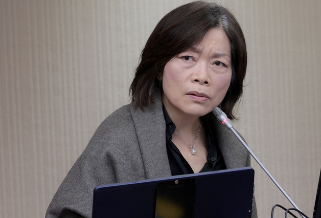 劳动部长何佩珊20日赴立法院备询。（郭吉铨摄）