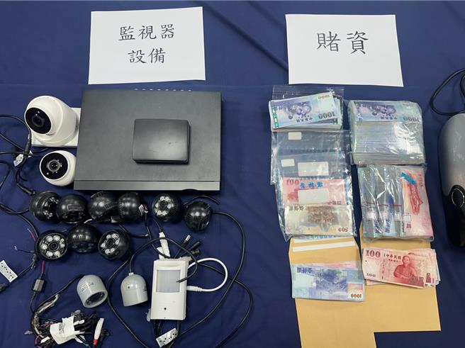 松山分局破获百家乐赌场。（警方提供）